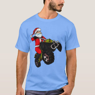 ATV Santa Claus Off Road Christmas T-Shirt