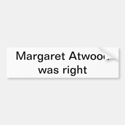 Atwood bumper sticker
