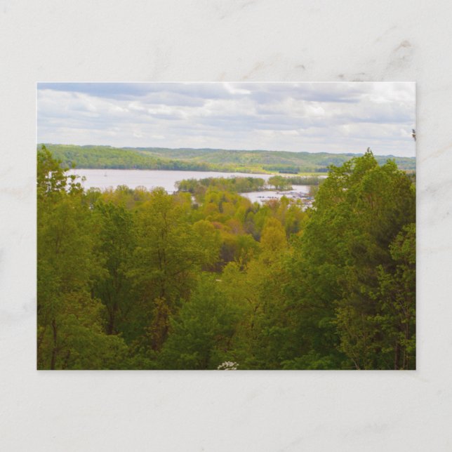 Atwood Lake, Ohio Postcard (Front)