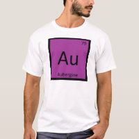 Au - Aubergine Eggplant Chemistry Periodic Table
