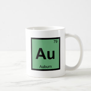 Au - Auburn Maine Chemistry Periodic Table Symbol Coffee Mug