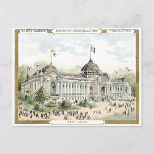 Au Bon Marche' 1900 Palais Victorian Postcard