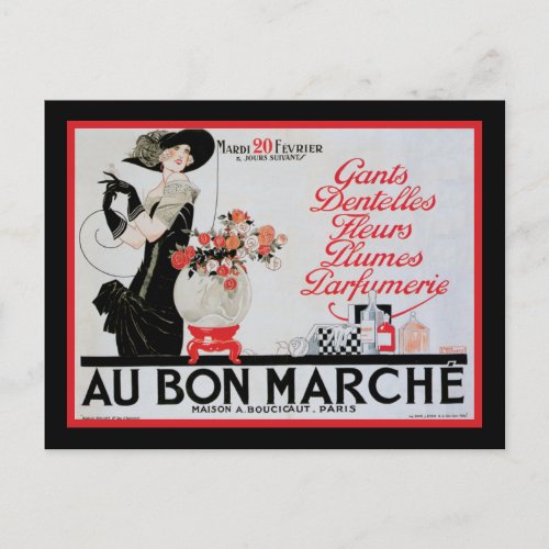 Au Bon Marche Postcard