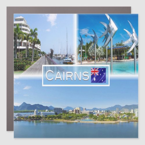 AU Cairns _ The Pier _ Esplanade Lagoon Fish _ Car Magnet