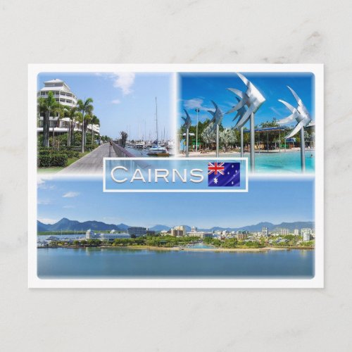 AU Cairns _ The Pier _ Esplanade Lagoon Fish _ Postcard