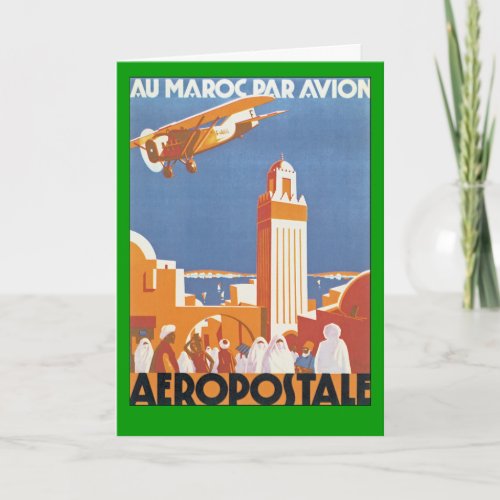 Au Maroc Par Avion Card