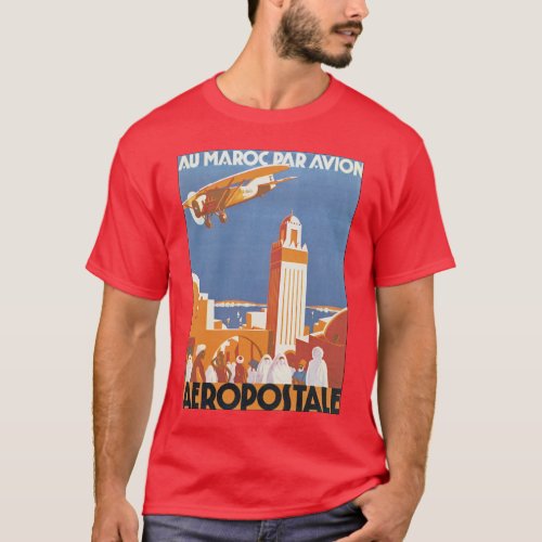 Au Maroc Par Avion T_Shirt