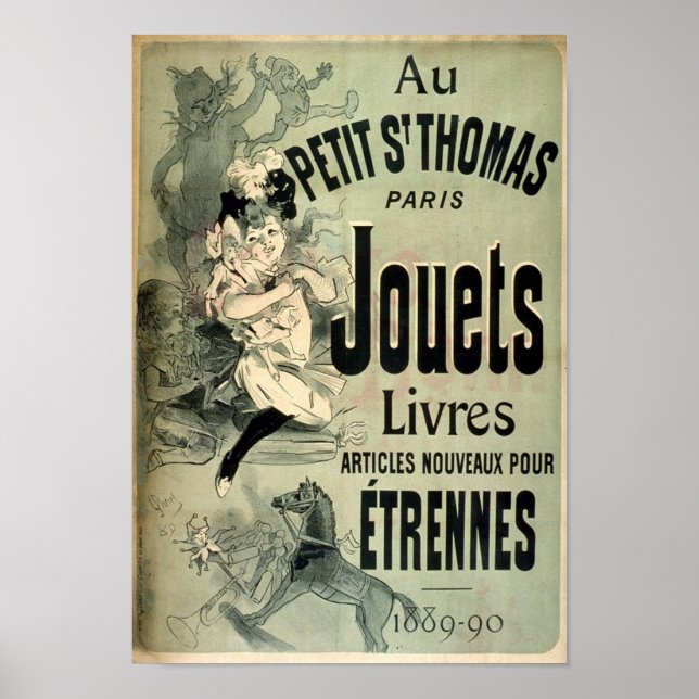 Au Petit S Thomas Paris Jouets Livres Poster (Front)