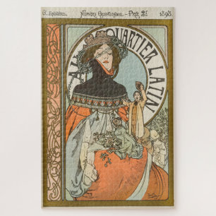 Au Quartier Latin by Alphonse Mucha Jigsaw Puzzle