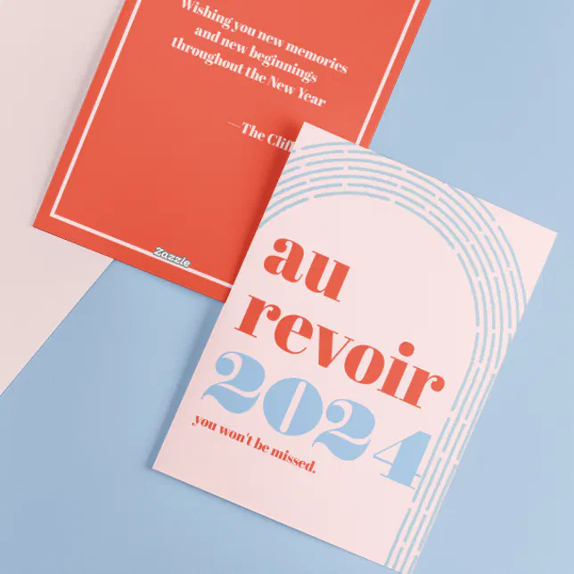 Au Revoir 2024 You Wont Be Missed New Years Card

