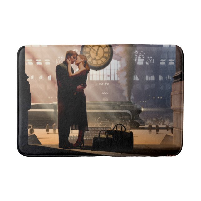 Au Revoir 2 Bathroom Mat (Front)