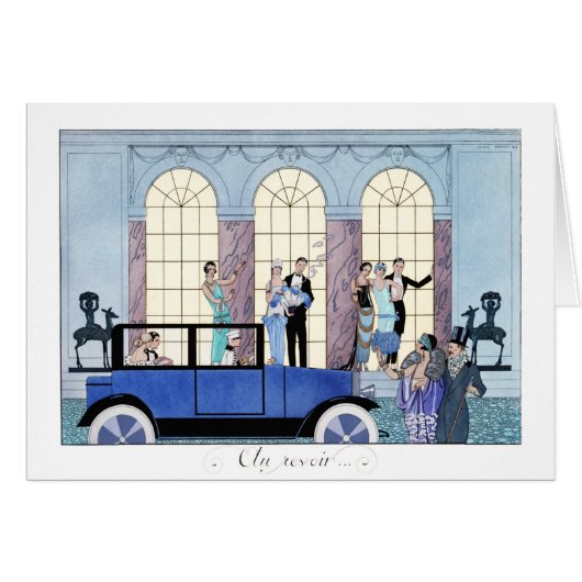 Au Revoir ( Goodbye) Cards (Front Horizontal)