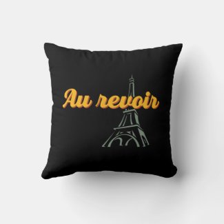 Au Revoir Goodbye Vintage French Word and Phrase