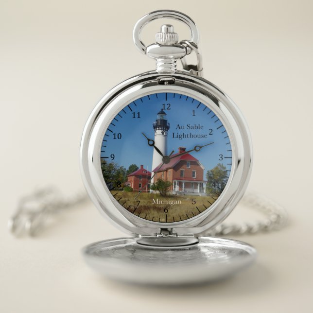 Au Sable Lighthouse pocket watch (Inside)
