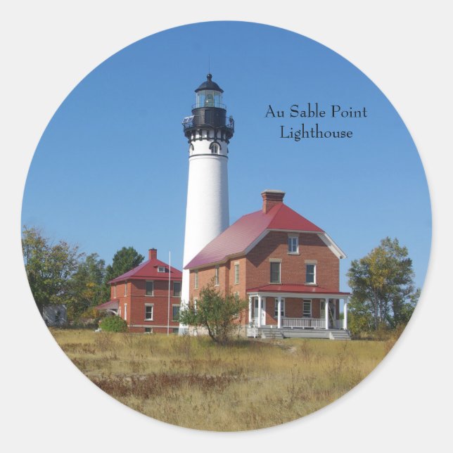 Au Sable Point Lighthouse sticker (Front)