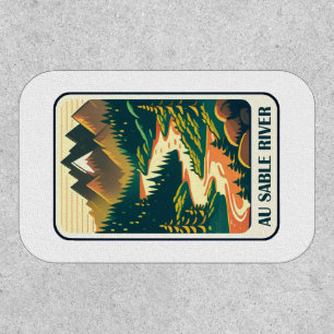 Au Sable River Michigan Colors Patch