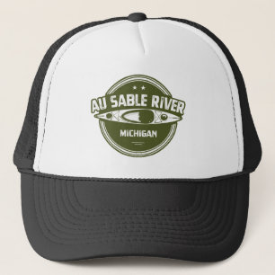 Au Sable River Michigan Kayaking Trucker Hat