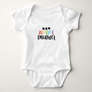 Au- some daughter baby bodysuit