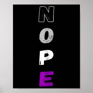 Aual Nope Ace Pride Flag Auality Lgbt Community _1 Poster