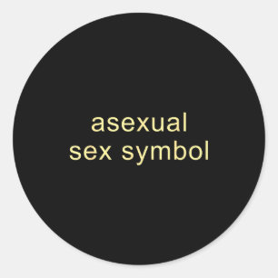 Aual Symbol Funny Pride Lgbtq Ace  Classic Round Sticker