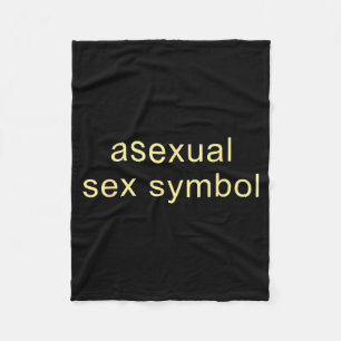 Aual Symbol Funny Pride Lgbtq Ace  Fleece Blanket