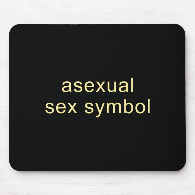 Aual Symbol Funny Pride Lgbtq Ace  Mouse Pad (Front)