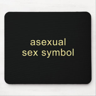 Aual Symbol Funny Pride Lgbtq Ace  Mouse Pad