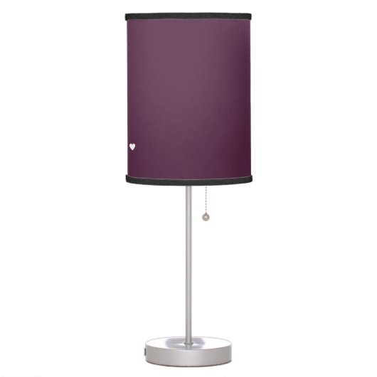 Aubergine Eggplant Deep Purple Table Lamp (Left)