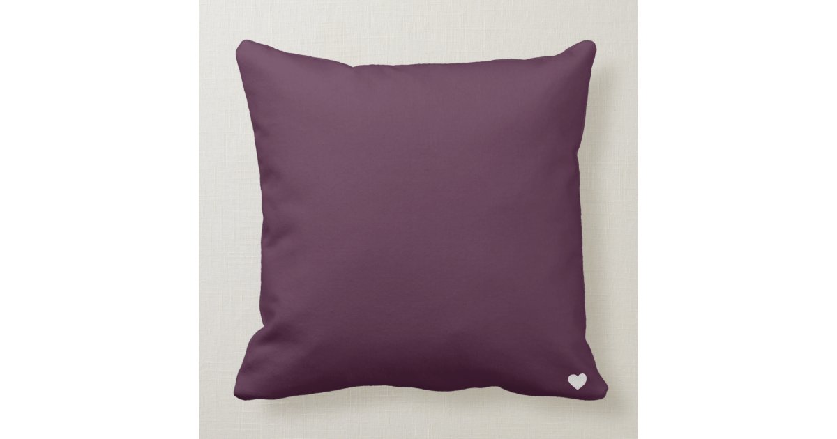 Aubergine Eggplant Deep Purple Throw Pillow Zazzle Com