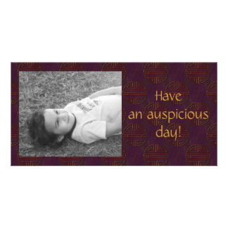 Aubergine Longevity Photo Card