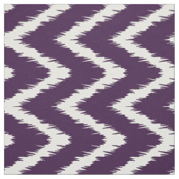 Aubergine Southern Cottage Chevrons Fabric