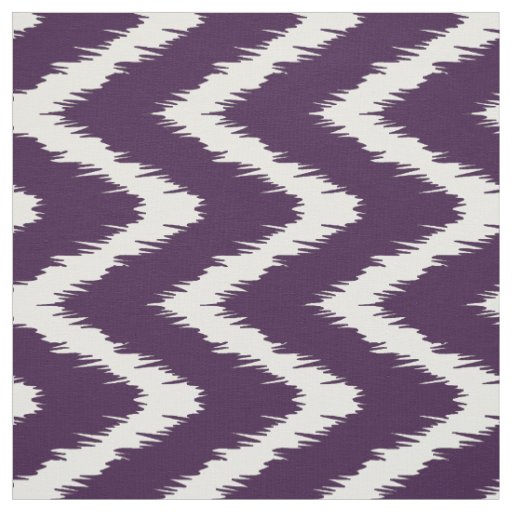 Aubergine Southern Cottage Chevrons Fabric