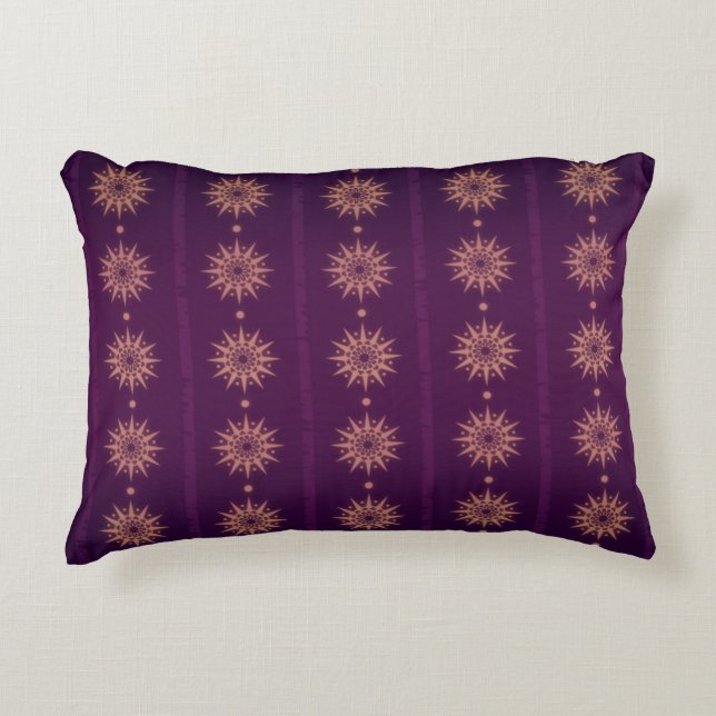Aubergine Vector Accent Pillow (Front)