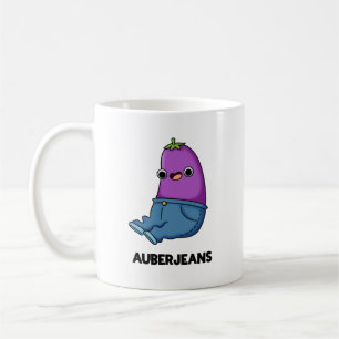 Auberjeans Funny Aubergine Pun Coffee Mug