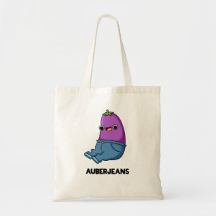 Auberjeans Funny Aubergine Pun Tote Bag