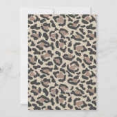 AUBREE Bohemian Leopard Print Baby Shower Invitation (Back)