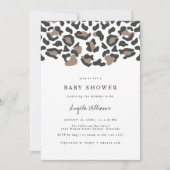 AUBREE Bohemian Leopard Print Baby Shower Invitation (Front)
