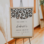 AUBREE Boho Leopard Print Bridal Shower Welcome<br><div class="desc">This bridal shower welcome sign features a bohemian leopard print drop with a fun handwritten script font. This welcome sign is perfect for your safari or wild themed bridal shower or can be modified for any other event.</div>