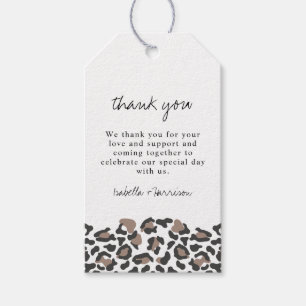 Aubree - Earthy Leopard Print Favor Tag