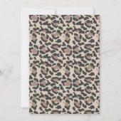 AUBREE Leopard Print Safari Bridal Shower Invitation (Back)