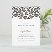 AUBREE Leopard Print Safari Bridal Shower Invitation (Standing Front)