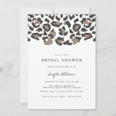 AUBREE Leopard Print Safari Bridal Shower Invitation (Front)