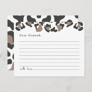 AUBREE Leopard Print Safari Time Capsule Enclosure Card