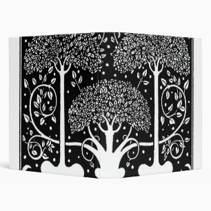 Aubrey Beardsley Art Nouveau Tree Pattern Print Binder