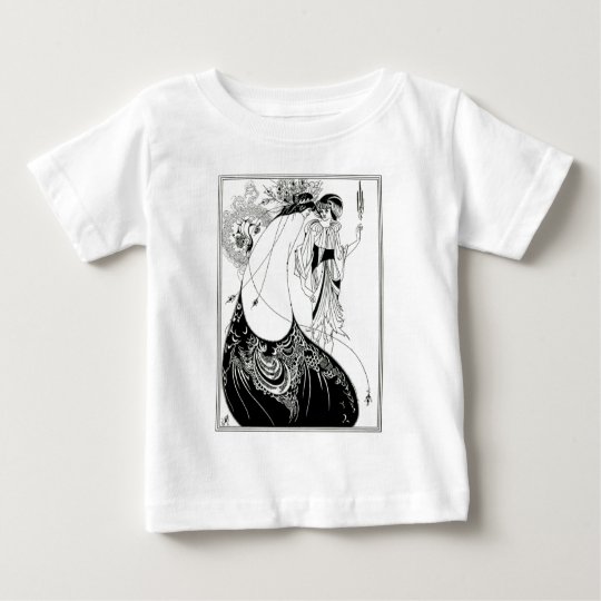 Aubrey Beardsley Peacock Skirt Baby T-Shirt