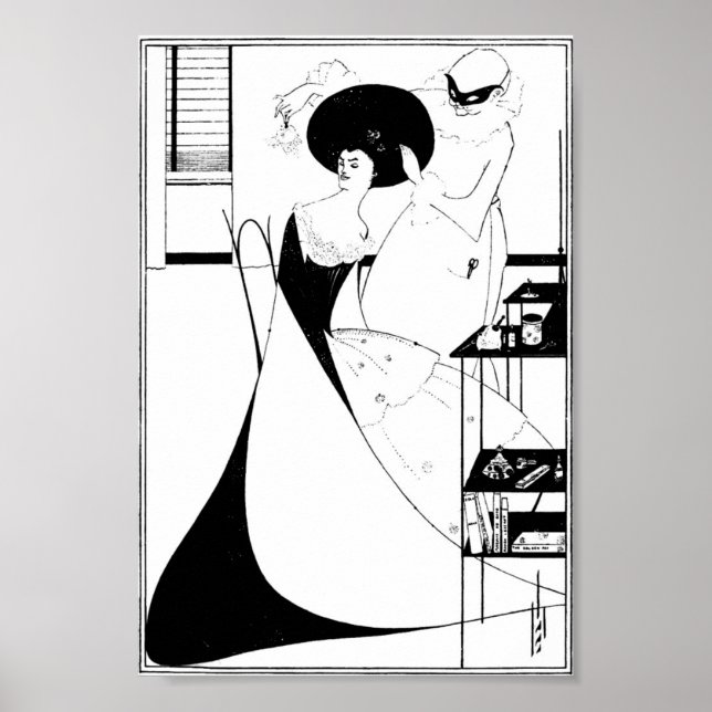 Aubrey Beardsley Salome Illustration Poster (Front)