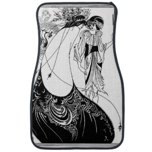 Aubrey Beardsley The Peacock Skirt Art Nouveau Car Mat