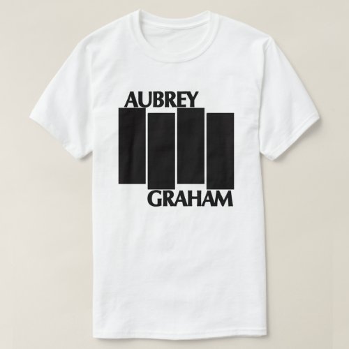 Aubrey Drake GrahamBlack Flag Logo Parody T_Shirt