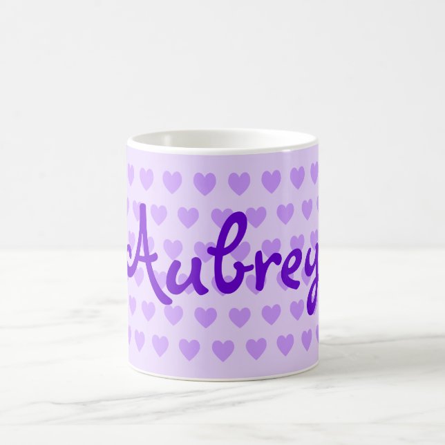 Aubrey in Purple Coffee Mug (Center)
