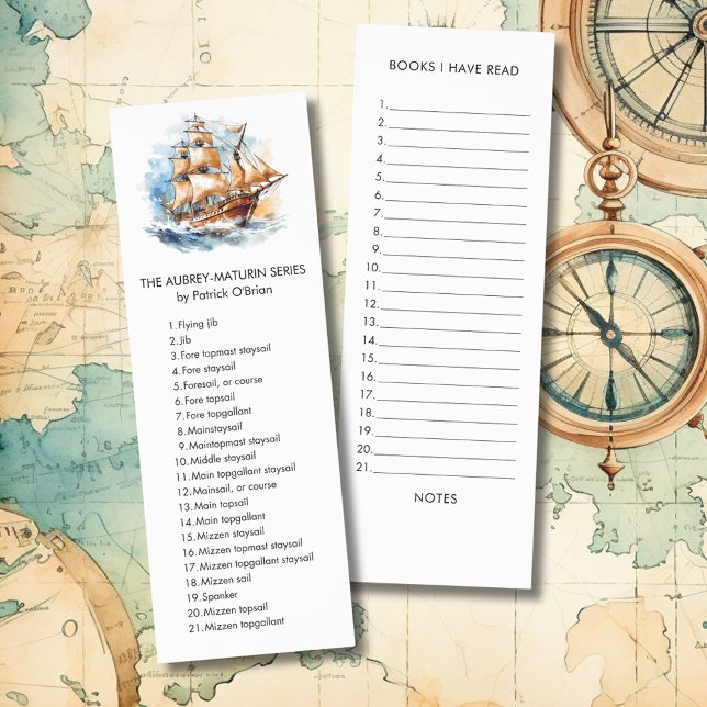 Aubrey-Maturin Series List of Sails Custom Bookmarks (Aubrey-Maturin Series List of Sails Custom Bookmarks)